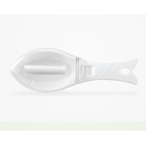 Mess-Free Fish Scaler with Collection Lid - Fish Shaped Scale Remover Tool for Quick Kitchen Prep - Manual Scraper Gadget with Hanging Hole