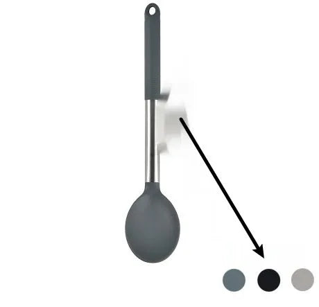 Silicone Kitchenware 12-Piece Set with Rotating Storage Bucket, including Ladel, Spatula, Colander Claw, and Food Clip for Non-Stick Cookware