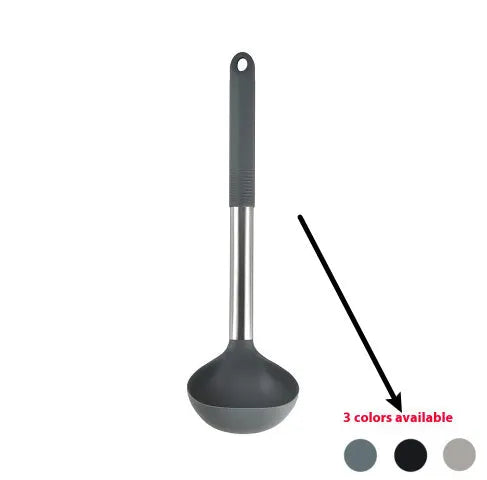 Silicone Kitchenware 12-Piece Set with Rotating Storage Bucket, including Ladel, Spatula, Colander Claw, and Food Clip for Non-Stick Cookware
