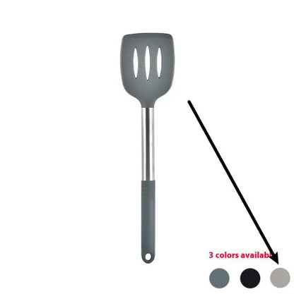 Silicone Kitchenware 12-Piece Set with Rotating Storage Bucket, including Ladel, Spatula, Colander Claw, and Food Clip for Non-Stick Cookware
