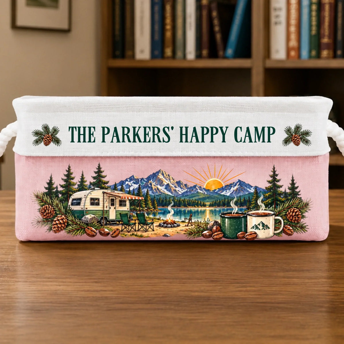 Custom Name Camping Gifts For Campers - Personalized Storage Basket ...