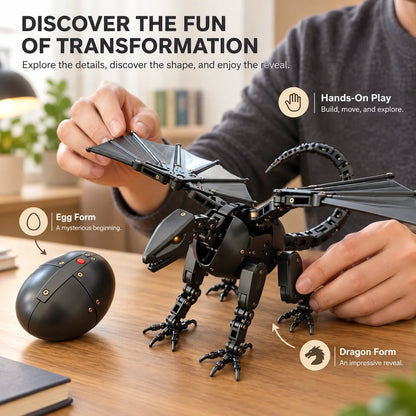 🐉🥚 DragonMorph – Egg to Dragon Transforming Mechanical Toy