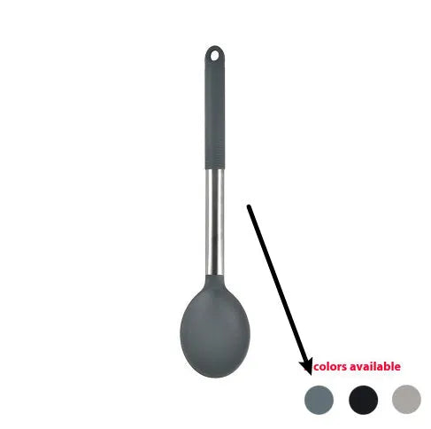 Silicone Kitchenware 12-Piece Set with Rotating Storage Bucket, including Ladel, Spatula, Colander Claw, and Food Clip for Non-Stick Cookware