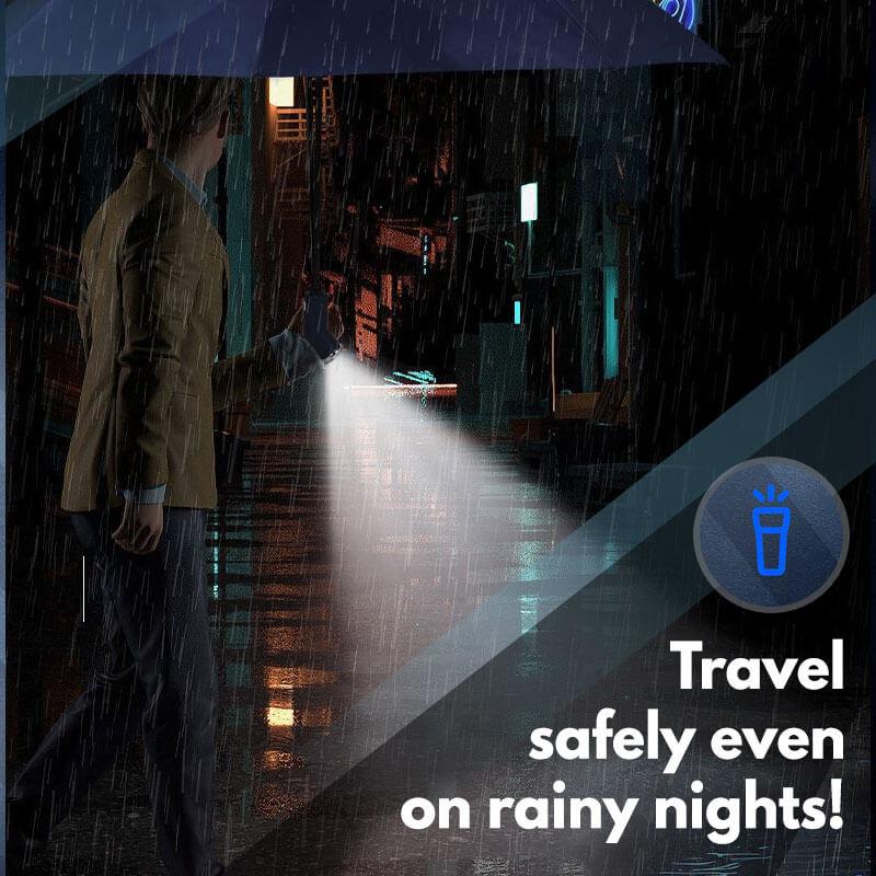 🌂Windproof LED Sun & Rain Umbrella – Qenmavo