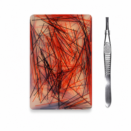 🎄Christmas Best Gift Idea!!🎁Rectangular Skin Picking Fidget Toy with Tweezers