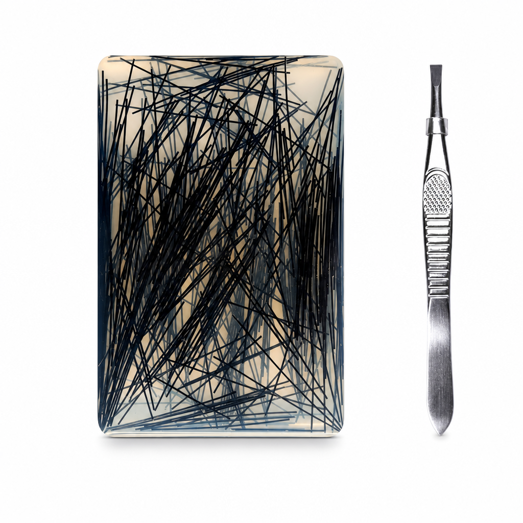 🎄Christmas Best Gift Idea!!🎁Rectangular Skin Picking Fidget Toy with Tweezers