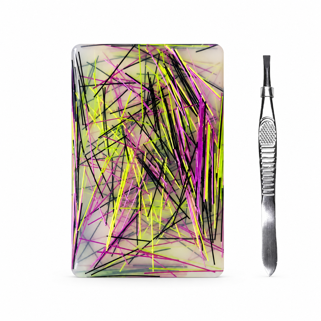 🎄Christmas Best Gift Idea!!🎁Rectangular Skin Picking Fidget Toy with Tweezers