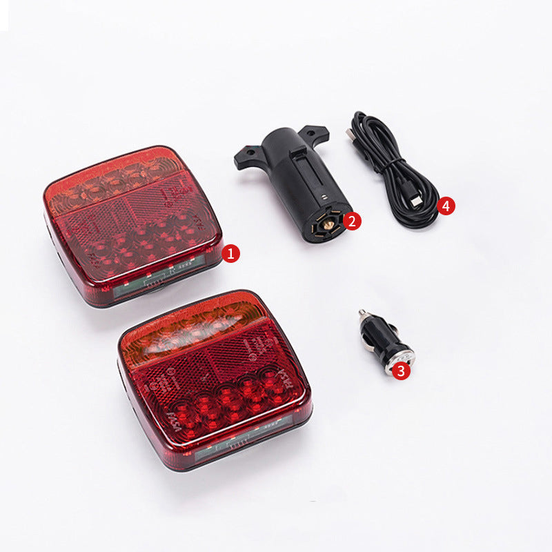 🚚💡 Wireless Magnetic LED Trailer Tail Light Kit